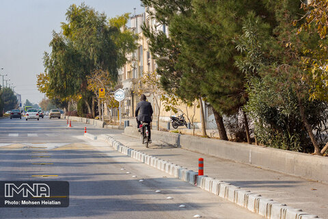 ایمن سازی بیش از ۲۰ کیلومتر از مسیر دوچرخه سطح شهر قزوین