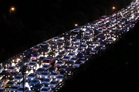ترافیک سنگین در آزادراه تهران _ کرج