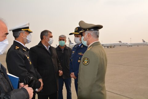 معاون هماهنگ کننده ارتش از هواپیمایی کاسپین بازدید کرد