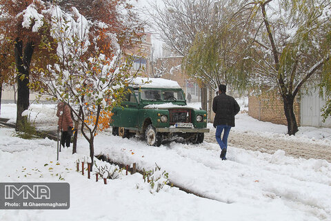 بارش برف در سمیرم‎