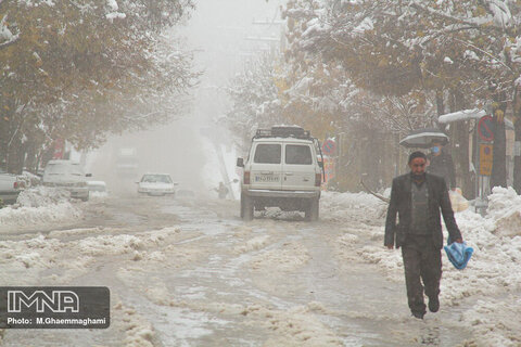 بارش برف زمستانی در سمیرم