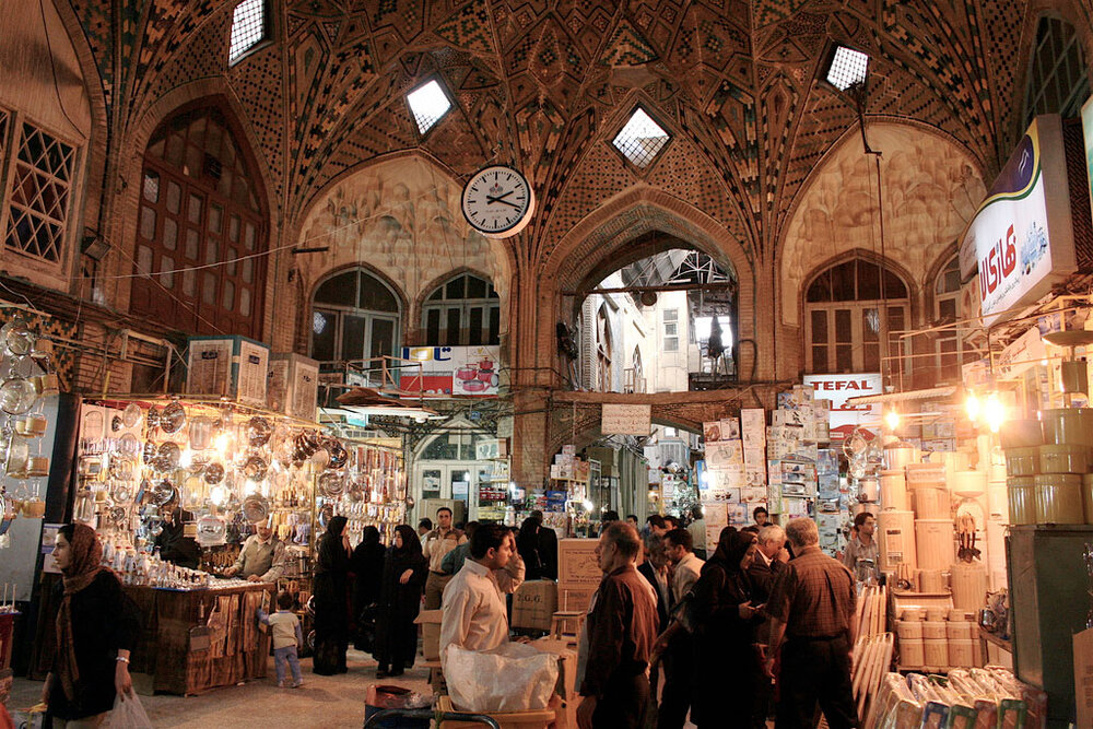 Tehran's Grand Bazaar maze of bustling alleys