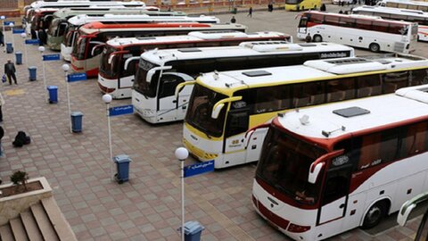 اعلام نرخ بلیت اتوبوس برای زائران اربعین از قزوین به مرز مهران