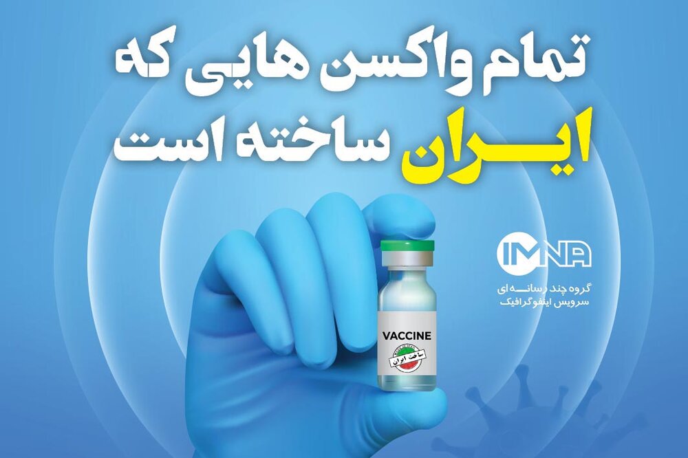 تمام واکسن‌هایی که ایران ساخته است / اینفوگرافیک