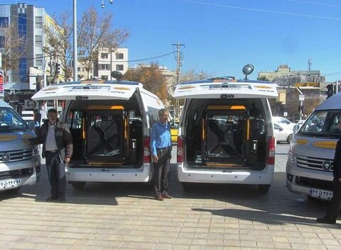 گسترش خدمات خودروهای ون ویژه افراد توانخواه در شیراز