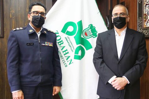 دیدار پلیس راهور استان اصفهان با مدیرعامل باشگاه ذوب‌آهن