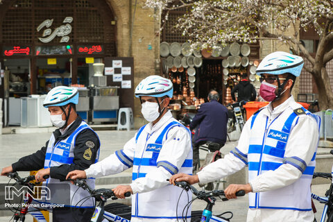 Traffic Bicycle Patrols Show up in Isfahan's streets