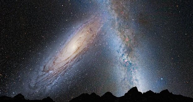 کهکشان راه شیری و آندرومدا تلفیق می‌شوند