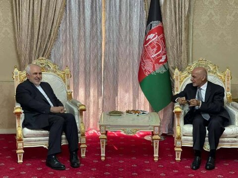 ظریف و رییس جمهوری افغانستان روند صلح در این کشور را بررسی کردند