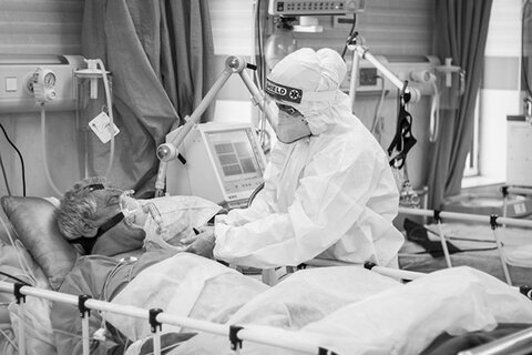 بستری ۷۵ بیمار مبتلا به کرونا در بیمارستان شهید رجایی داران 