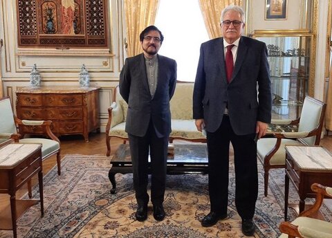  گفت وگوی سفیر ایران در فرانسه با رئیس مسجد بزرگ پاریس