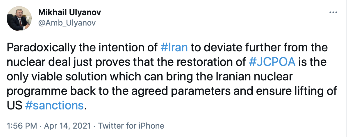 احیای برجام، راه بازگرداندن برنامه هسته‌ای ایران به شاخص‌های توافق شده است