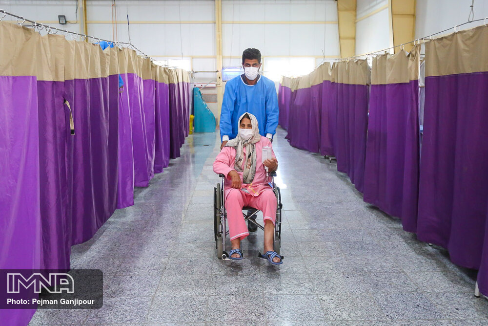 بیمارستان صحرایی بیماران کرونایی در اصفهان