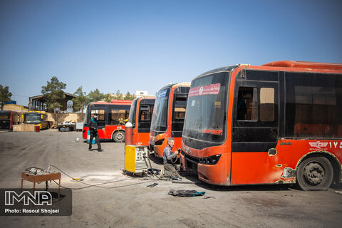 بازسازی اتوبوس های شهری اصفهان