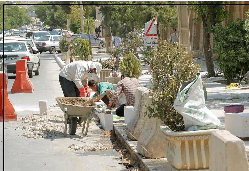 فضاسازی خیابان حافظ شیراز به مساحت ۸ هراز مترمربع