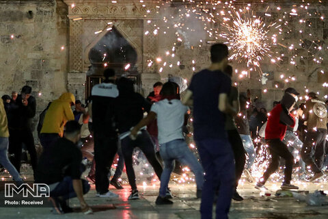 درگیری شدید مبارزان فلسطینی با ارتش اسرائیل+ فیلم