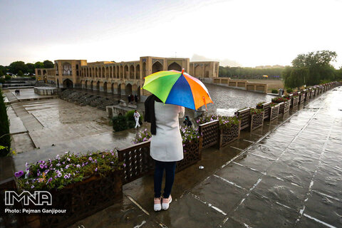 Isfahan in a rainy day