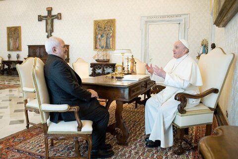 ظریف: دیدار با پاپ فرانسیس فوق‌العاده بود