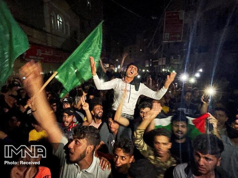 شادی مردم فلسطین از پیروزی مقاومت