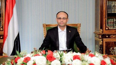 رئیس شورای عالی سیاسی یمن پیروزی بشار اسد را تبریک گفت