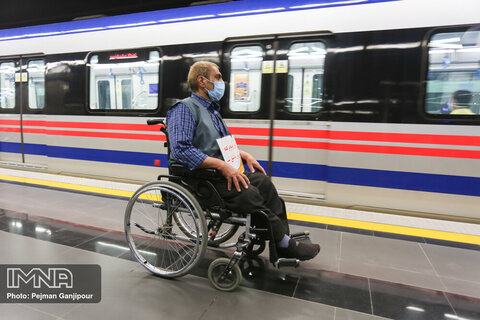 Isfahan Metro accessible for wheelchair bound people