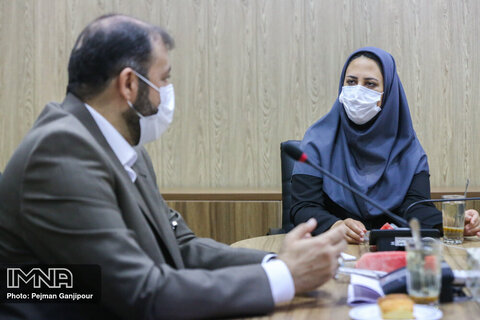 بازدید مدیرکل حراست شهرداری اصفهان از مجتمع مطبوعاتی