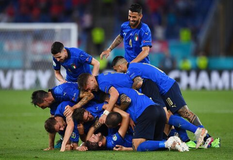 گل اول ایتالیا به انگلیس در فینال یورو ۲۰۲۰ توسط بونوچی + فیلم