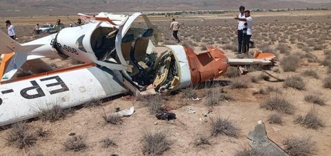 فرود اضطراری هواپیمای آموزشی در البرز/ این حادثه تلفات جانی نداشت