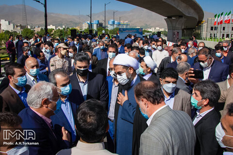 مراسم افتتاحیه تقاطع چند سطحی سردار شهید همدانی
