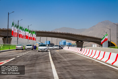 پل اصلی تقاطع شهید همدانی افتتاح شد