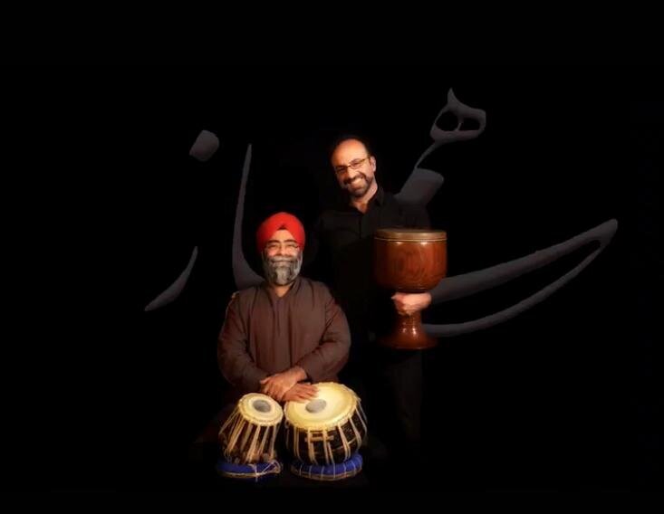 گفتگوی صلح آمیز میان دو ساز کوبه‌ای ایرانی و هندی