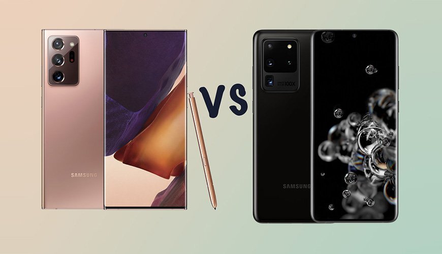 مقایسه گوشی سامسونگ Galaxy Note 20 Ultra  و Galaxy S20 Ultra+ لیست جزئیات