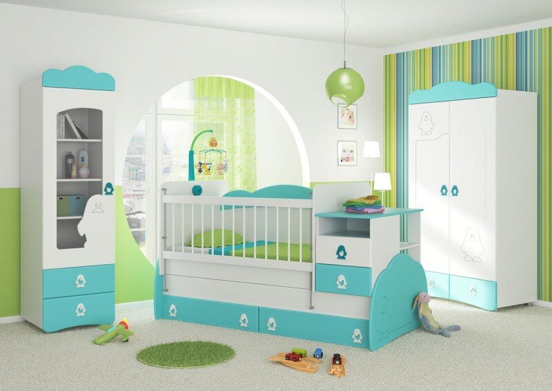 اتاق کودک ساده، مدرن و شیک + تزیین، دکوراسیون و عکس چیدمان اتاق نوزاد دختر و پسر ساده