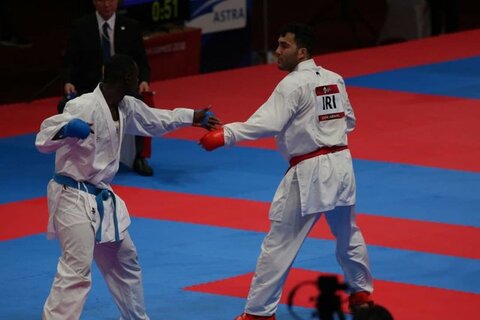 کاراته‌کای ایران در یک‌قدمی کسب مدال برنز