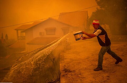 Greece fires in pictures