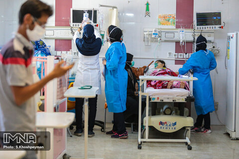 بستری 37 بیمار مبتلا به کرونا در بیمارستان امام گلپایگان