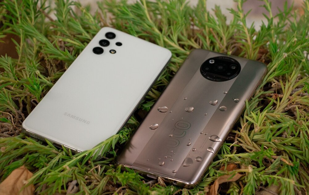 مقایسه گوشی شیائومی POCO X3 Pro و سامسونگ Galaxy A32+ لیست جزئیات