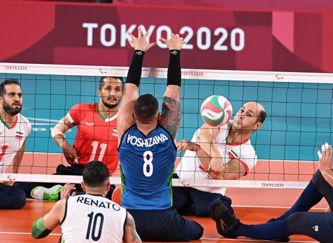 تیم ملی والیبال نشسته مردان ایران بر بام آسیا ایستاد