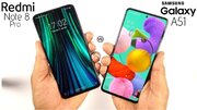 مقایسه گوشی شیائومی Redmi Note 8 Pro و سامسونگ Galaxy A51+ لیست جزئیات