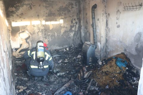 انفجار و آتش‌سوزی منزل مسکونی در کاشان ۳ مصدوم داشت