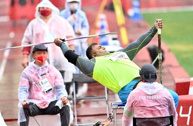 حامد امیری رکورد رقابت‌های پرتاب نیزه را زد/ دهمین مدال طلای ایران در توکیو