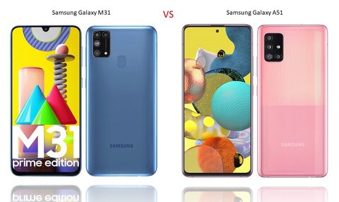 مقایسه گوشی سامسونگ Galaxy A51 و Galaxy M31+ لیست جزئیات