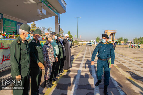 مراسم صبحگاه مشترک نیرو‌های مسلح در همدان‎‎