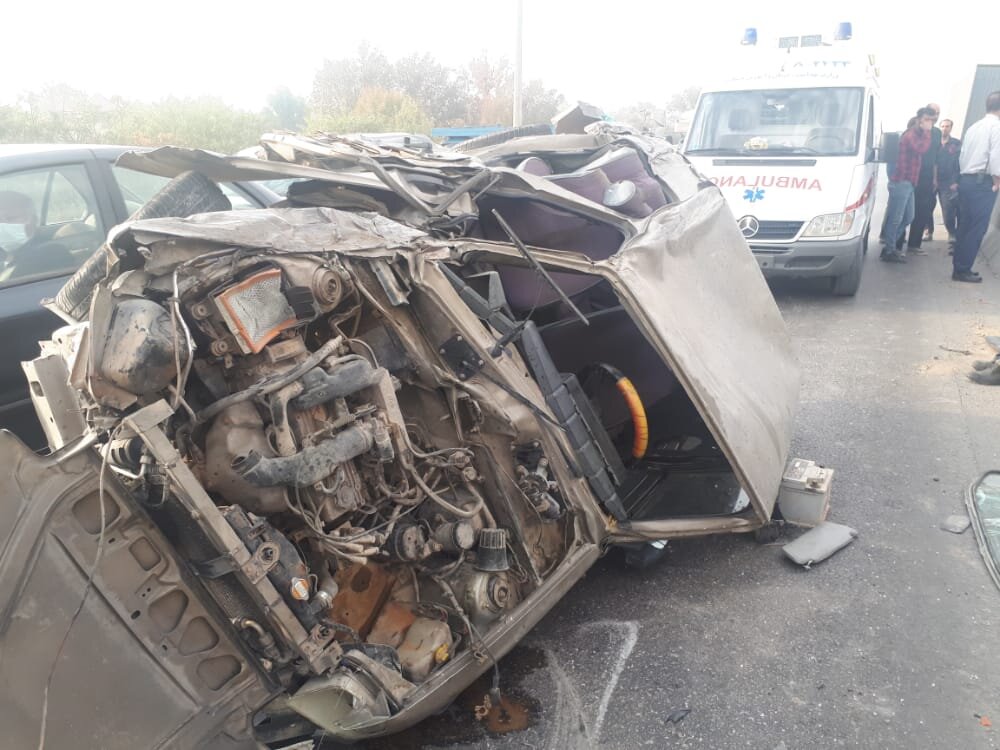 ۶ مصدوم در واژگونی سواری پراید در جاده پلدختر- خرم‌آباد