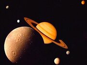 مقارنه ماه و سیاره زحل را رصد کنید