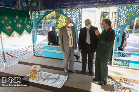 بازدید شهردار اصفهان از پارکینگ طبقاتی و موزه دفاع مقدس