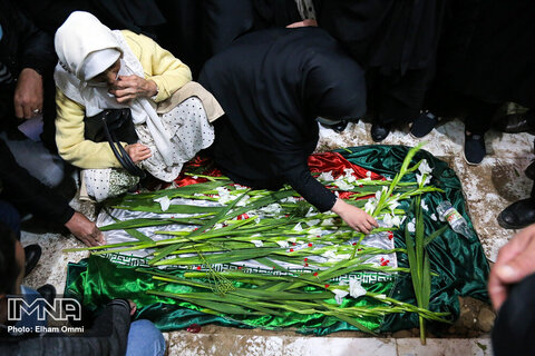 مراسم تشییع پیکر شهیده "فاطمه اسدی"