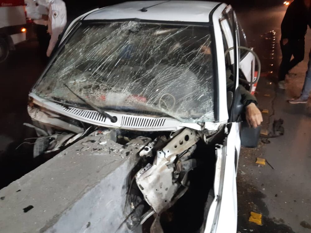 تصادف مرگبار خودروی حامل اتباع خارجی در یزد