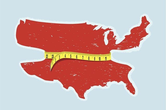چاق‌ترین شهرهای آمریکایی