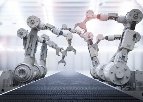 پیوند ربات و صنعت با بازوی رباتیک